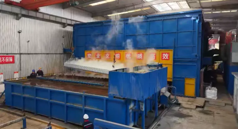 Steel production facility and workshop for galvanized reinforcement bar