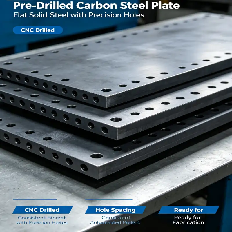 Tấm thép carbon khoan trước